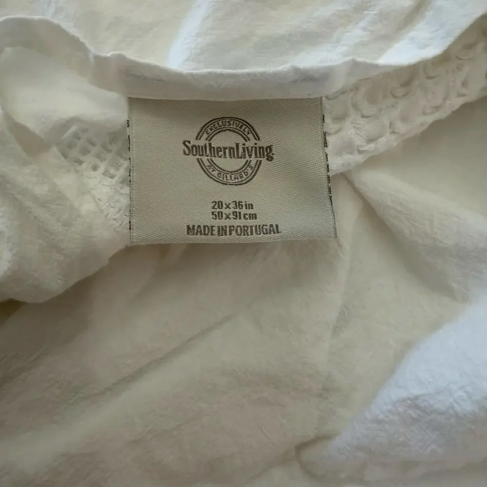 Southern Living Belaire Pillow Shams King Cotton 20x36 in 50x91 cm Portugal